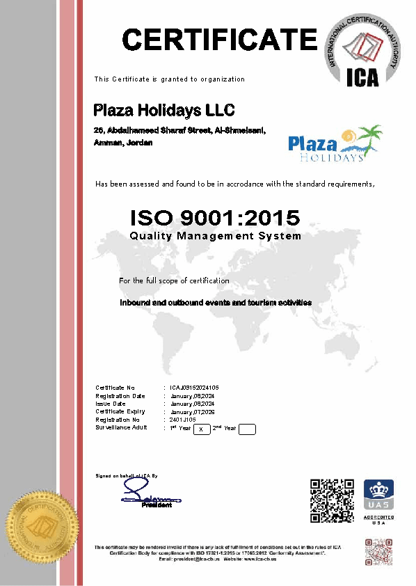 ISO certificate