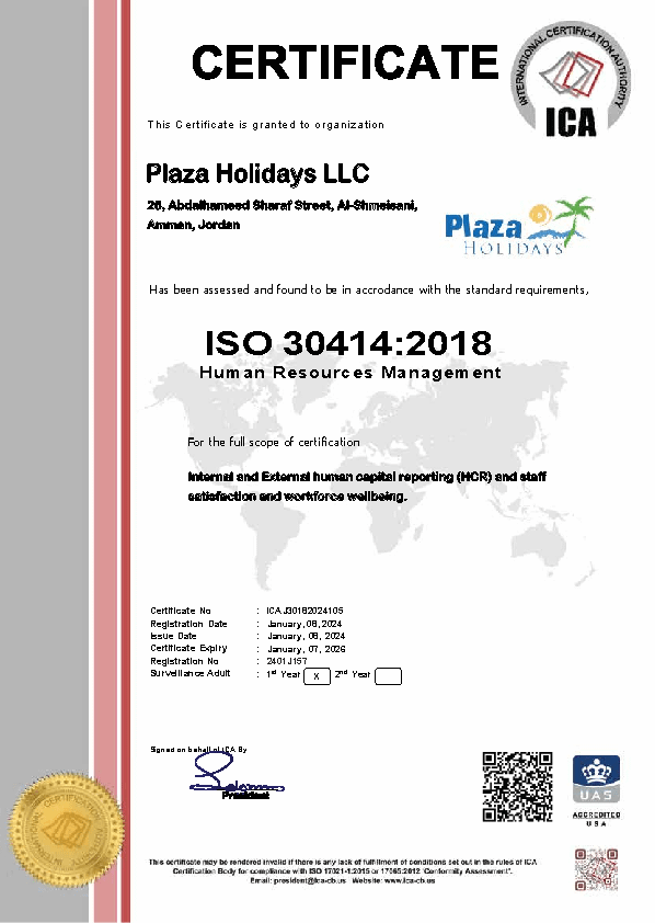 ISO certificate